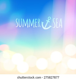 Light Leak lomography bokeh blurred sea ocean background