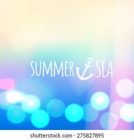 Light Leak lomography bokeh blurred underwater sea ocean background