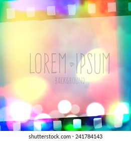 Light leak lomography bokeh sky background film frame passage