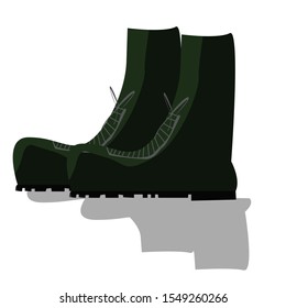 Light leather boots vector image