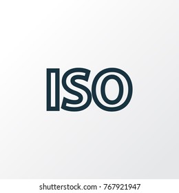 Light level icon line symbol. Premium quality isolated iso element in trendy style.