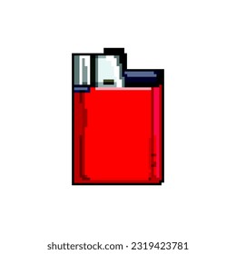 light lighter fire game pixel art retro vector. bit light lighter fire. old vintage illustration