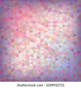 Light lilac vivid colorful abstract triangular background