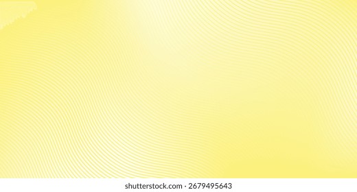 Linha de luz abstrata amarelo pastel gradiente fundo abstrato com banner site moderno abstrato