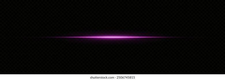 Light line effect. A flash of light and an explosion.