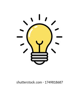 Icono de línea de luz. Ilustración del vector