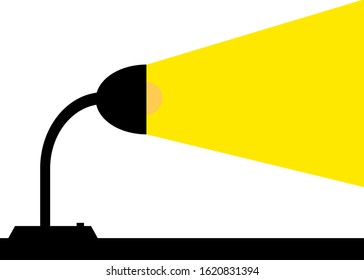 There’s a light line very brightening from a lamp. Concept about thinking, idea, hope, news. Very suitable for advertising, commercial, announcements and etc.