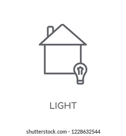 Light linear icon. Modern outline Light logo concept on white background from Smarthome collection. Suitable for use on web apps, mobile apps and print media.
