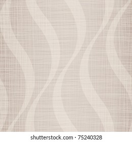 Light linen cotton fabric with a wavy pattern