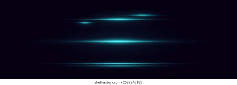 Light lines effect, beam of light, neon flash.