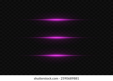 Light lines effect, beam of light, neon flash.