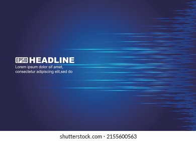 Light lines extending to the right of the Internet speed vector background