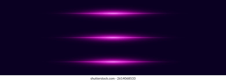 Light lines of light, horizontal beam flash.	
