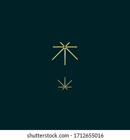 light logo crossed lines design