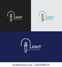 Helles Logo-Design mit kreativem Typografie-Vektorgrafik. Als Geschäftslogotype verwendbar