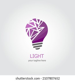 Light logo design vector. Suitable for your business logo