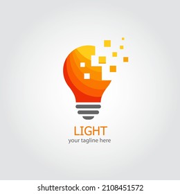 Light logo design vector. Suitable for your business logo