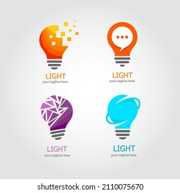 Light logo design vector. Suitable for your business logo