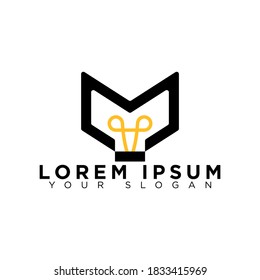 light logo idea, letter M logo idea