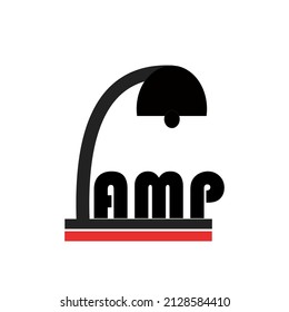 light logo illustration design used when studying at night