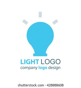 light logo vector blue design