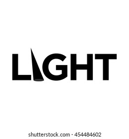 light logo vector. flash light symbol.