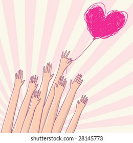 Light love concept in vector