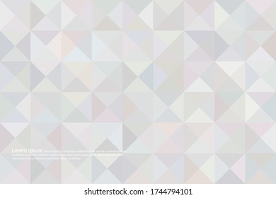Light low poly background. Gray color. Vector graphics.
