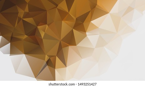 Light luxury Gold vector polygon abstract layout , Low Poly Background . vector blurry triangle texture. Brand new colorful illustration in with gradient. Brand new style for your business design.