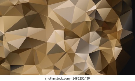 Light luxury Gold vector polygon abstract layout , Low Poly Background . vector blurry triangle texture. Brand new colorful illustration in with gradient. Brand new style for your business design.