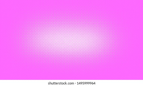 Light magenta retro comic pop art background with haftone dots design. Vector clear template for banner or comic book design, etc
