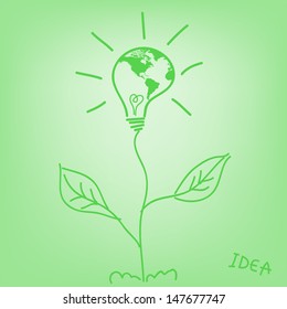 Light map of ECO World leaves idea vector illustration Light map of ECO World leaves idea vector illustration 