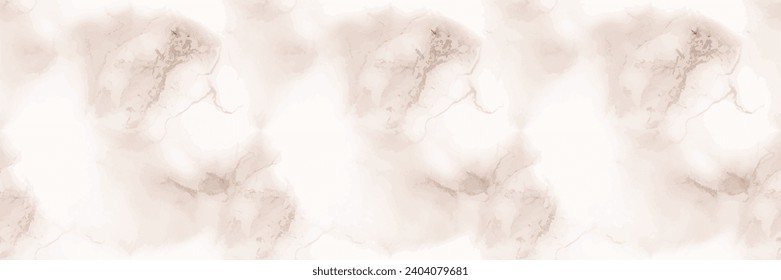 Light Marble Pattern. Beige Soft Floor. White Marble Watercolor. White Abstract Background. Beige Water Color Splash Slate. Light Alcohol Ink Watercolor. Light White Ceramic. Vector Seamless Template