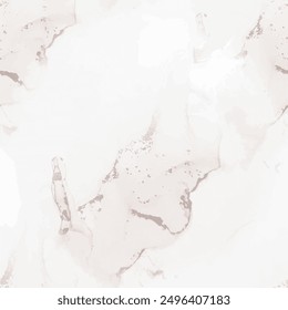 Light Marble Pattern. Cream Gradient Background. Floor Pastel Granite. Beige Rock Stone. Light Water Color Marble Paint. Brown Marble Watercolor. Cream Alcohol Ink Watercolor. Vector Abstract Template