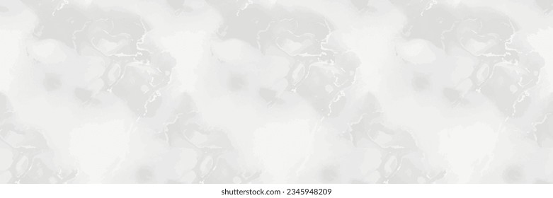 Light Marble Pattern. Grey Alcohol Ink Repeat Floor. White Marble Watercolor. Light Elegant Ceramic. Grey Tile Paint. Light Gradient Background. White Water Color Watercolor. Vector Seamless Template.
