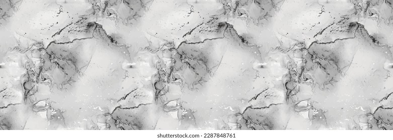 Light Marble Pattern. Grey Tile Paint. White Water Color Splash Slate. Grey Alcohol Ink Watercolor. Light Gradient Background. Vector Abstract Template. White Marble Watercolor. Fluid Elegant Splash.