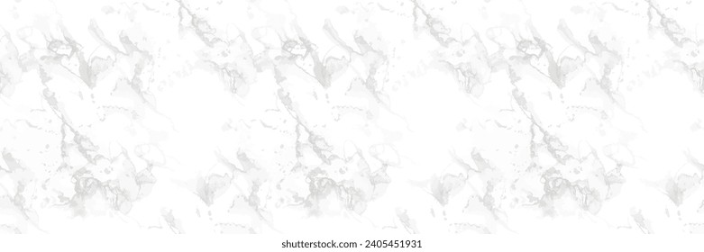 Light Marble Pattern. Vector Seamless Painting. Grey Marble Watercolor. White Rock Wall. Grey Vector Grunge. White Gradient Background. Grey Alcohol Ink Watercolor. Light Water Color Repeat Paint.