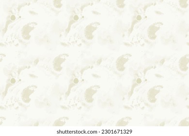Light Marble Pattern. White Pale Wall. Beige Alcohol Ink Background. Beige Marble Background. Light Gradient Watercolor. White Water Color Marble Floor. Beige Vector Splash. Vector Seamless Template