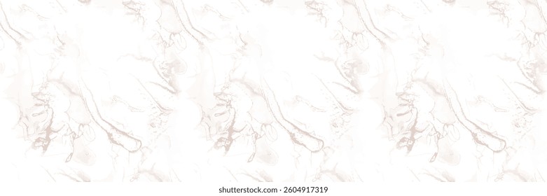 Light Marble Pattern. White Pale Wall. Beige Marble Watercolor. Beige Gradient Background. White Water Color Marble Stone. Light Alcohol Ink Watercolor. Pale Vector Splash. Vector Seamless Painting