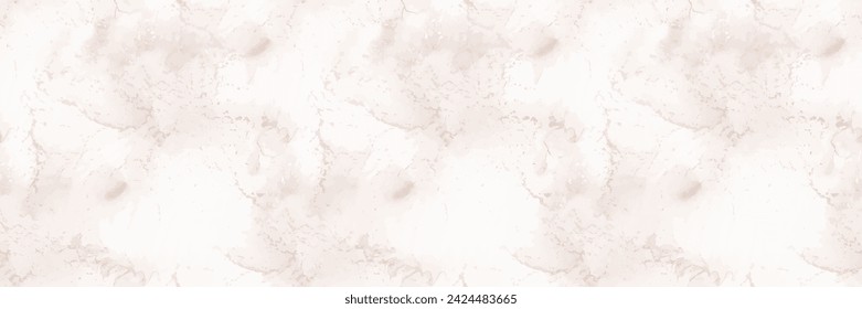 Textura de mármol claro. Pared suave beige. Fondo De Mármol Blanco. Acuarela blanca sin costuras. Piso de salpicadura de color de agua clara. Acuarela de tinta de alcohol beige. Salpicadura de vector pálido. Plantilla sin fisuras del vector