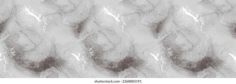 Light Marble Texture. Grey Marble Watercolor. Vector Seamless Template. White Rock Wall. Grey Alcohol Ink Watercolor. Grey Elegant Pattern. Light Water Color Marble Slate. White Abstract Background.