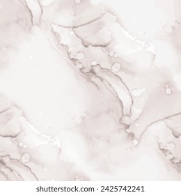 Light Marble Texture. Light Water Color Marble Tile. Light Vector Ceramic. Beige Marble Background. Cream Soft Stone. Cream Alcohol Ink Background. Brown Gradient Watercolor. Vector Seamless Template