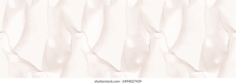 Textura de mármol claro. Suelo de Rock blanco. Acuarela de mármol beige. Fondo de degradado blanco. Muro de mármol de tinta de alcohol beige. Acuarela de color de agua claro. Granito Blanco Pálido. Vector Abstractas Pintura