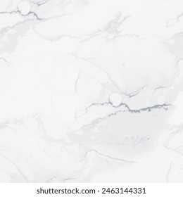 Light Marble Wall Pattern. Grey Abstract Watercolor. Vector Abstract Painting. Light Water Color Background. White Alcohol Ink Repeat. Light Vector Splash. White Tile Floor. Grey Marble Background.