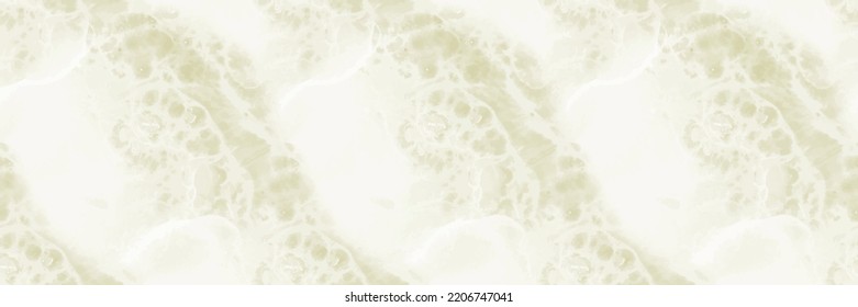 Die Farbe des hellen Marmor-Wassers. Beige Marmortextur. Weiße Tonschiefer. Beige Aquarellfarbe Wasser. Beiger Gelber Granit. Weiße Alkoholtupfer-Splash-Wand. hellnaher Hintergrund. Moderne nahtlose Vorlage