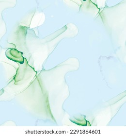 Die Farbe des hellen Marmor-Wassers. Fluid Elegant Glitter. Green Alcohol Tinte Wiederholen. Moderne abstrakte Wiederholung Lilac Aquarell Aquarell. Gold Art Floor. goldener orientalischer Hintergrund. Blauer Marmor aus Wasser.