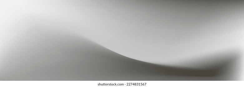 Light Metal Smooth Monochrom White Gradient Backdrop. Pastel Liquid Sky Water Grey Weather Smooth Surface. Gray Blurry Flow Cloud Silver Gradient Mesh. Curve Cloudy Smoke Smog Fluid Wavy Wallpaper.
