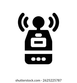 light meter glyph icon. Strong and solid vector icon for websites, mobile interfaces, presentations, and visual branding. High quality and easy to edit.