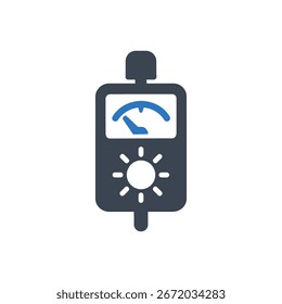 Light Meter Icon Isolated On White Background 
