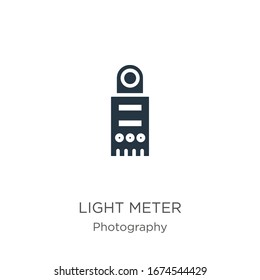 Light meter icon vector. Trendy flat light meter icon from photography collection isolated on white background. Vector illustration can be used for web and mobile graphic design, logo, eps10